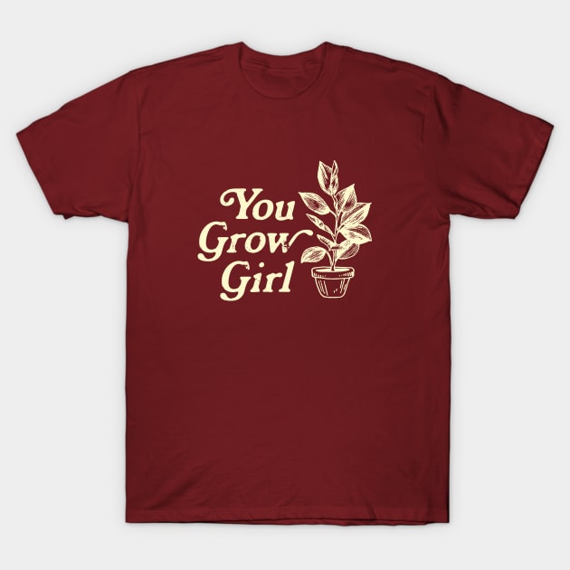 You Grow Girl - Yellow T-Shirt by GreatLakesLocals